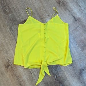 NWT - Francesca’s Tie Front Tank